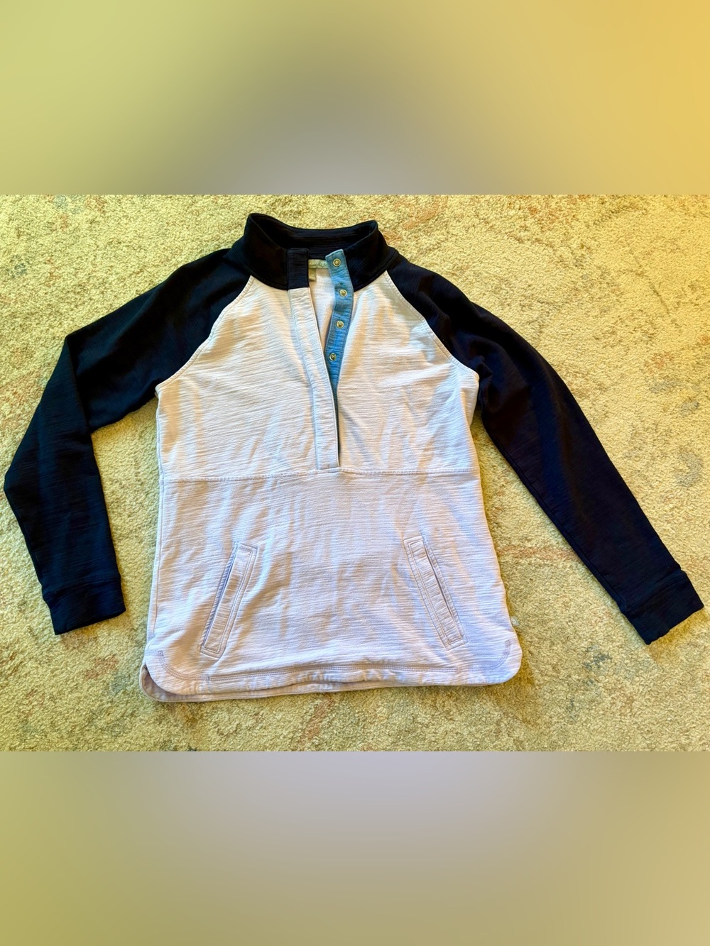 T by Talbots Half Snap Pullover Sweatshirt UPF 50 Women’s